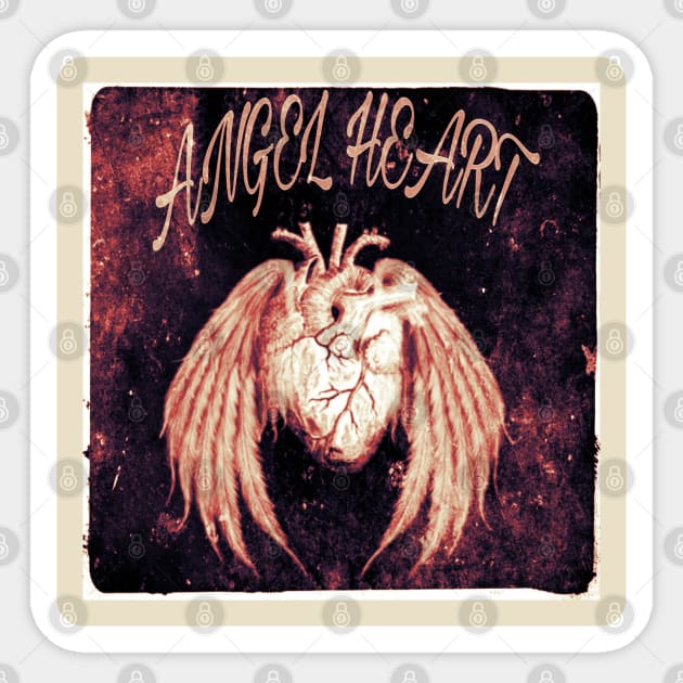 Angel Heart Sticker by CreakyDoorArt